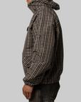 Check Smock Anorak - Beige Dark Brown