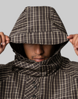 Check Smock Anorak - Beige Dark Brown