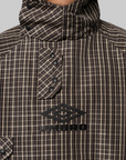 Check Smock Anorak - Beige Dark Brown