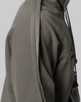 Royal Arms Zip Masked Hoodie - Smock Grey