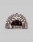 Check Hazard Cap - Beige Dark Brown