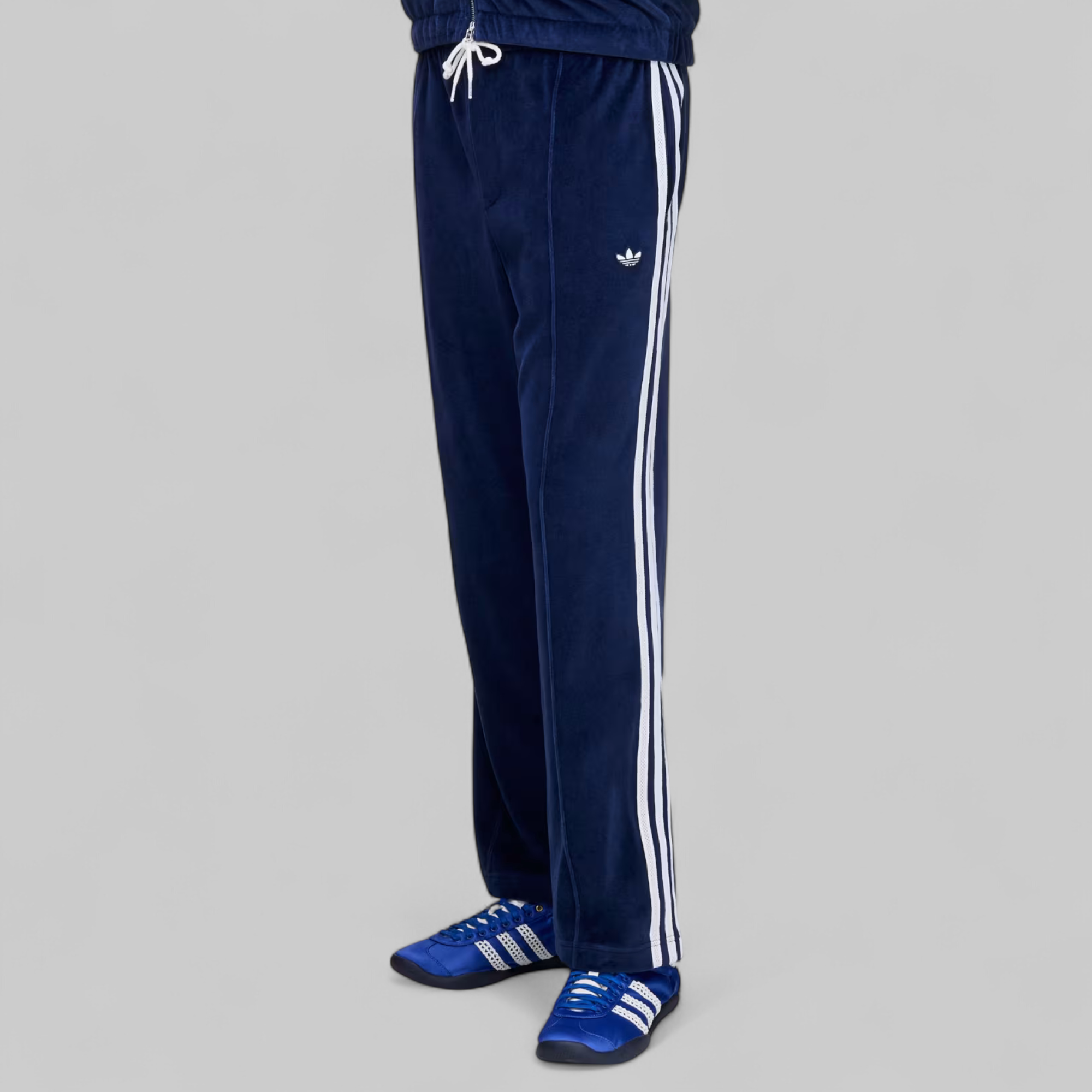 X Wales Bonner Velour Trackpant - Collegiate Navy