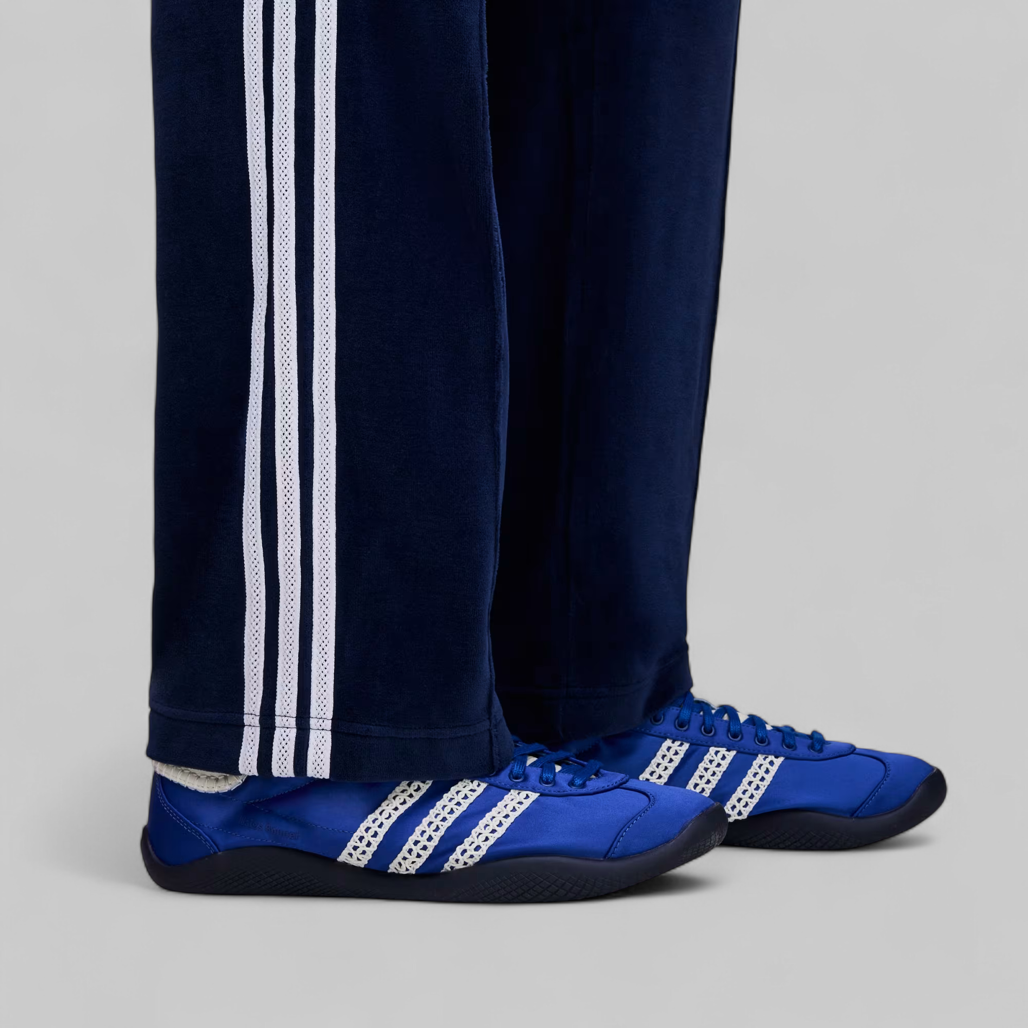 X Wales Bonner Velour Trackpant - Collegiate Navy
