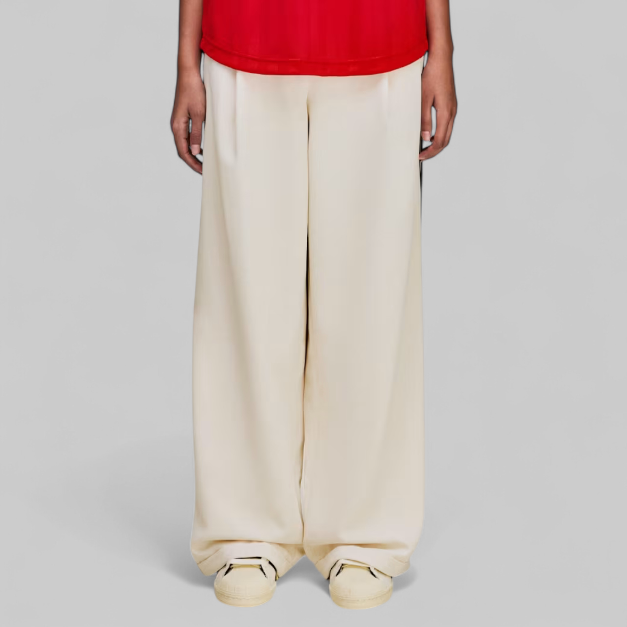 X Wales Bonner Wide Trouser - Wonder White