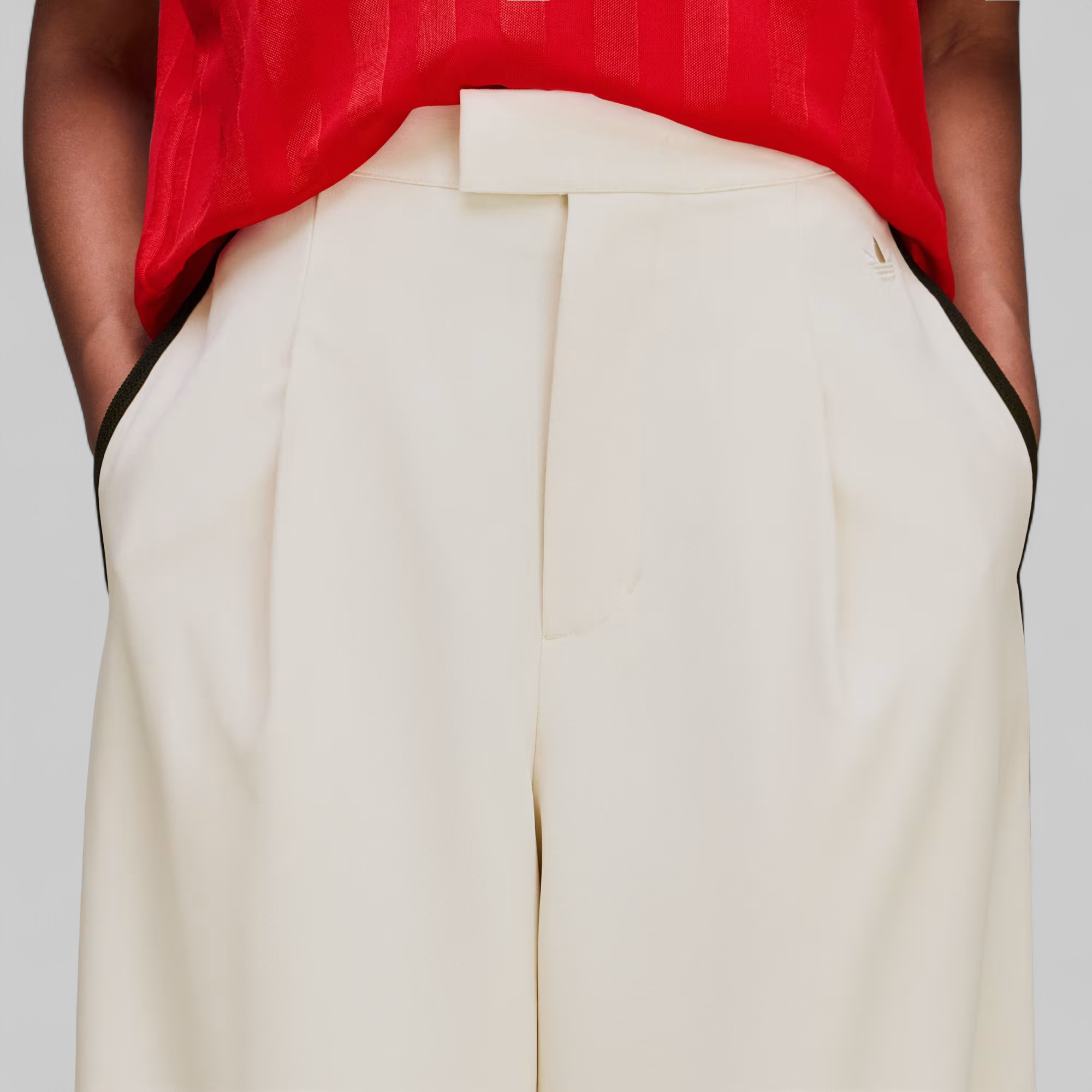 X Wales Bonner Wide Trouser - Wonder White