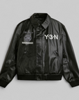 X Neighborhood X Dainese Leather Bomber Jacket - Black