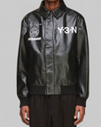 X Neighborhood X Dainese Leather Bomber Jacket - Black