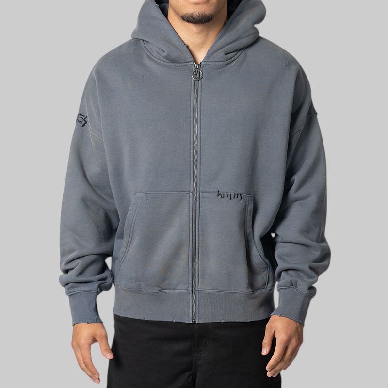 Repaired Hoodie - Grey