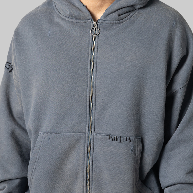 Repaired Hoodie - Grey
