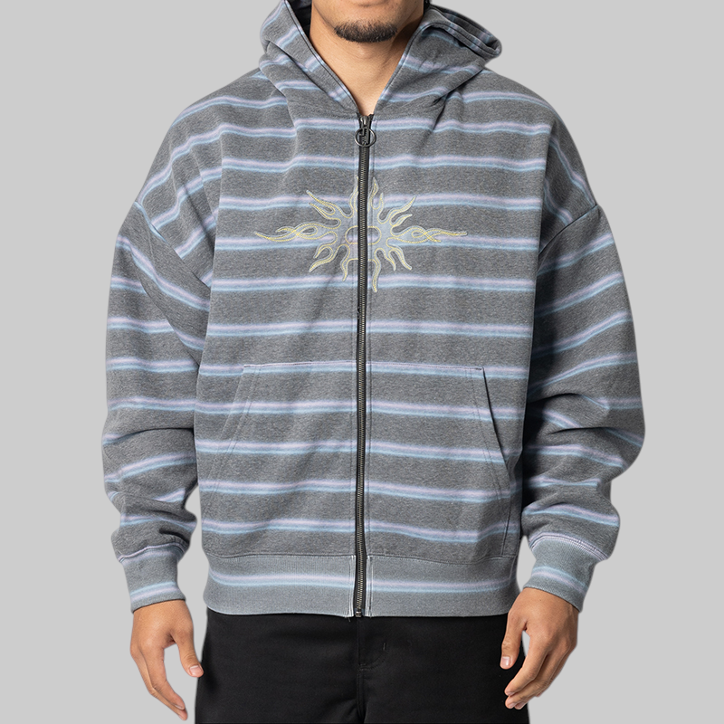 Eternal Flame Zip Hoodie - Stripe