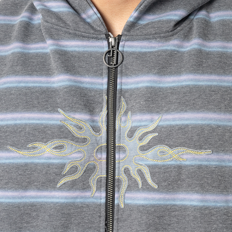 Eternal Flame Zip Hoodie - Stripe