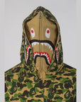 ABC Camo Double Shark Full Zip Hoodie - Green - LOADED