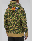 ABC Camo Double Shark Full Zip Hoodie - Green - LOADED