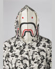 ABC Camo Double Shark Full Zip Hoodie - Grey - LOADED