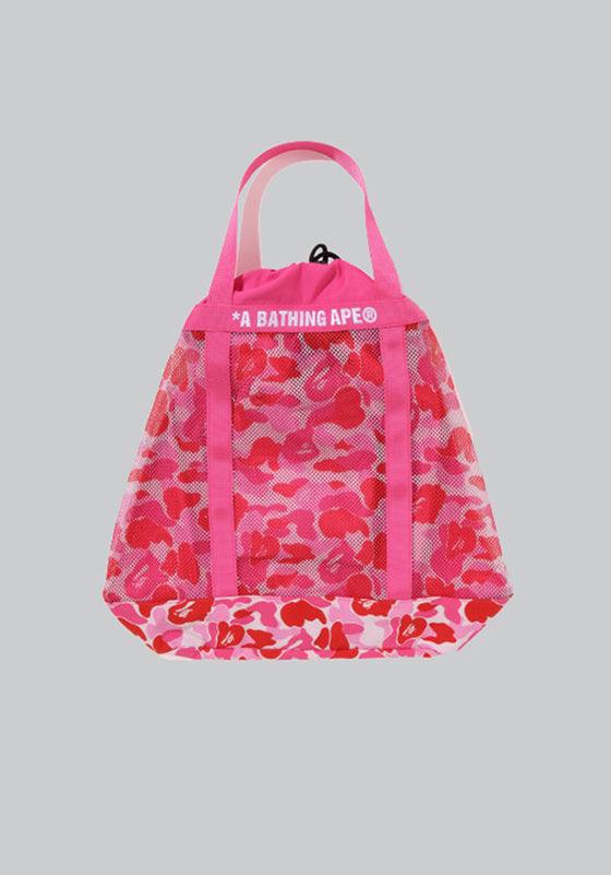 ABC Camo Mesh Tote Bag - Pink - LOADED