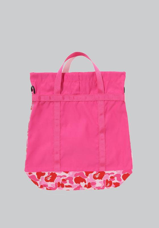 ABC Camo Mesh Tote Bag - Pink - LOADED