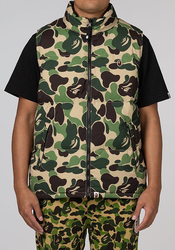 ABC Camo Reversible Down Vest - Green - LOADED