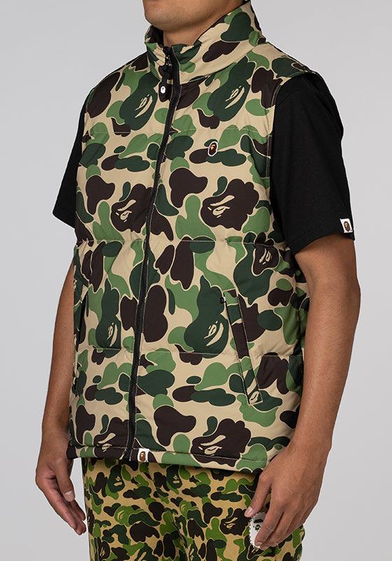 ABC Camo Reversible Down Vest - Green - LOADED