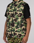 ABC Camo Reversible Down Vest - Green - LOADED