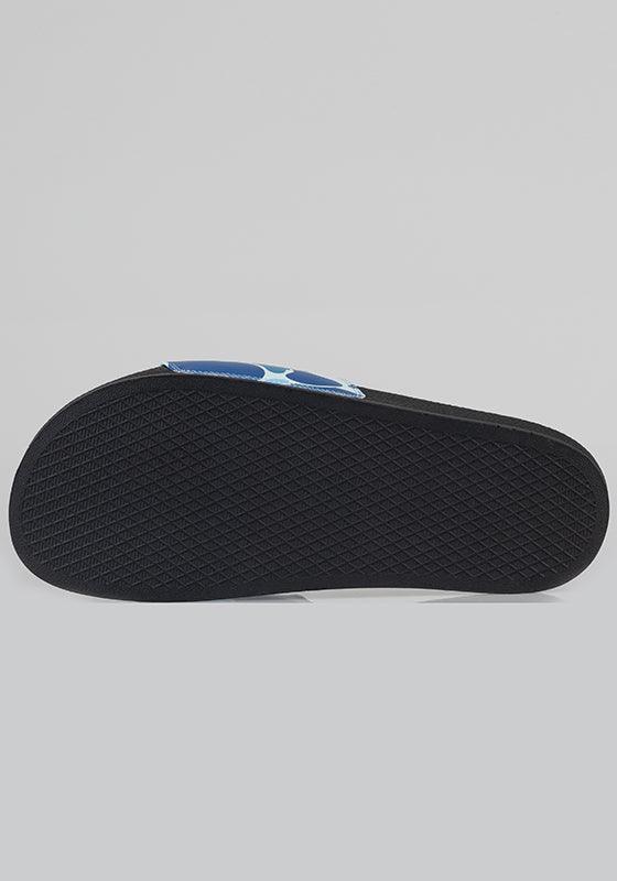 ABC Camo Slide Sandals - Blue - LOADED