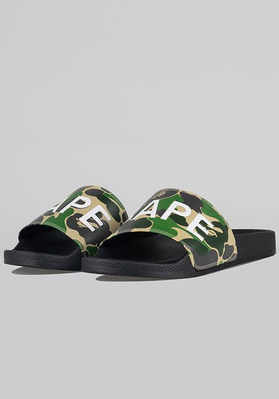 ABC Camo Slide Sandals - Green - LOADED