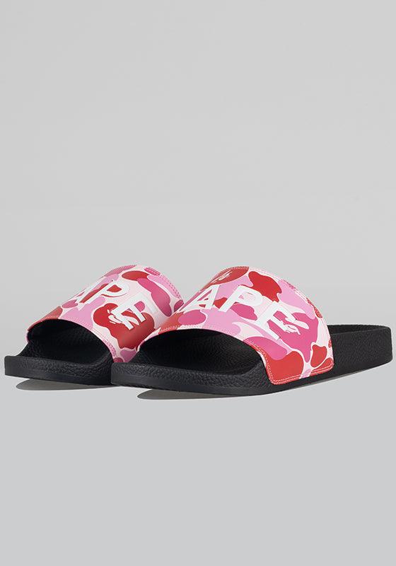 ABC Camo Slide Sandals - Pink - LOADED