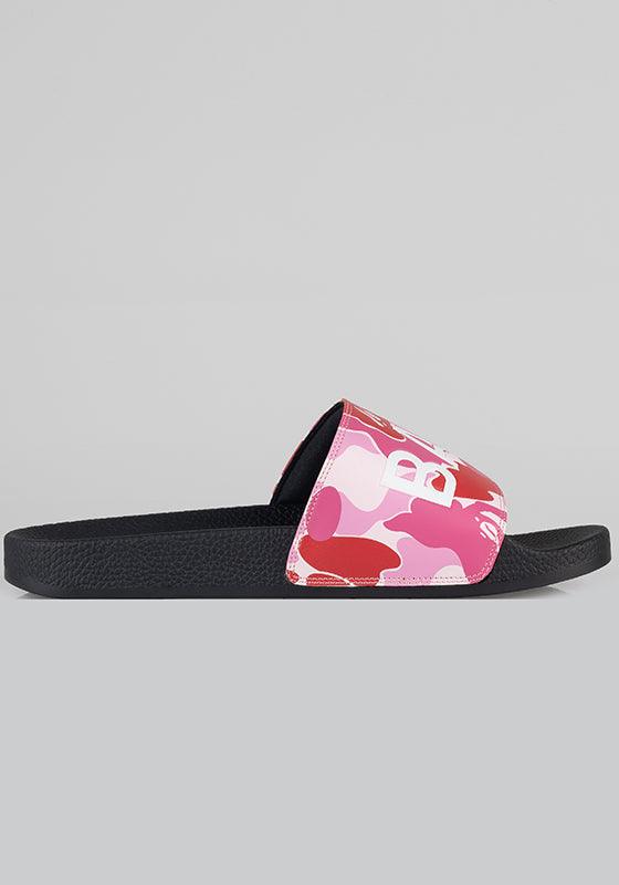 ABC Camo Slide Sandals - Pink - LOADED
