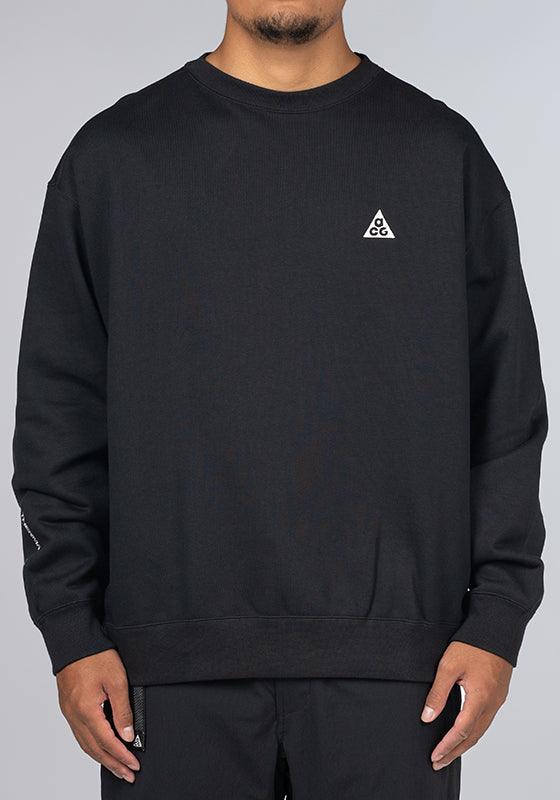 ACG TF Fleece Crew - Black/Summit White - LOADED