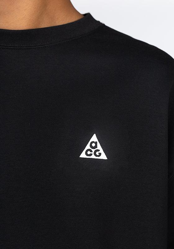 ACG TF Fleece Crew - Black/Summit White - LOADED