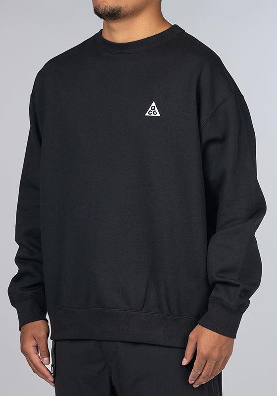 ACG TF Fleece Crew - Black/Summit White - LOADED