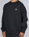 ACG TF Fleece Crew - Black/Summit White - LOADED