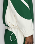 X Arte ZNE MM Full Zip Track Top - Amazon Green/Off White