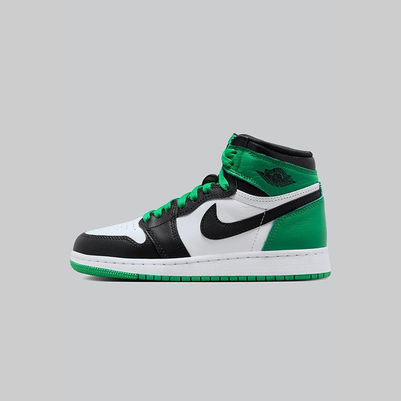 Air Jordan 1 Retro High OG "Lucky Green" (Grade School) - LOADED