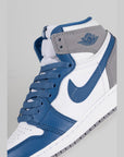 Air Jordan 1 Retro High OG "True Blue" (Grade School) - LOADED