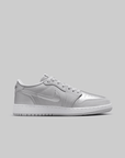 Air Jordan 1 Retro Low OG "Metallic Silver" (Grade School) - LOADED