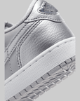 Air Jordan 1 Retro Low OG "Metallic Silver" (Grade School) - LOADED