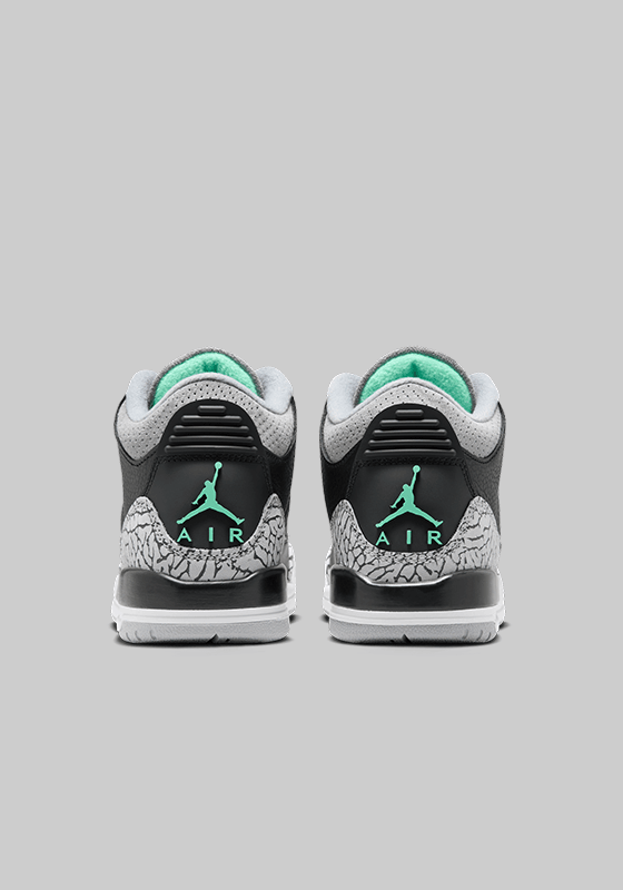 Air Jordan 3 Retro "Green Glow" (Grade School) - LOADED