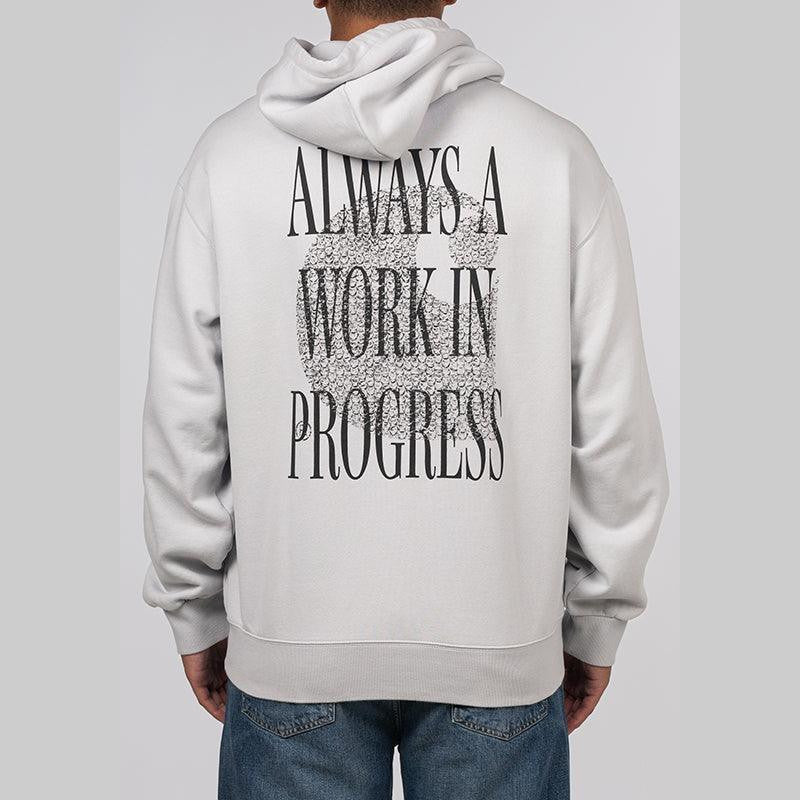 Always a WIP Hooded Sweat - Sonic Silver Stone Washed - LOADED