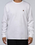 Ape Head One Point Long Sleeve - White - LOADED