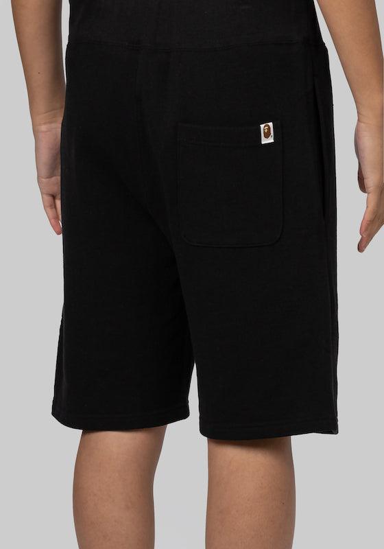 Ape Head One Point Sweat Short - Black - LOADED