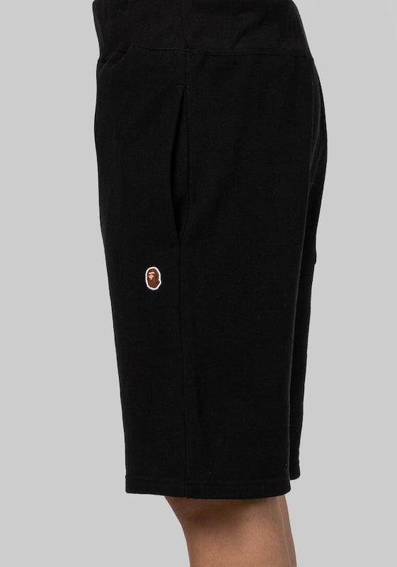 Ape Head One Point Sweat Short - Black - LOADED