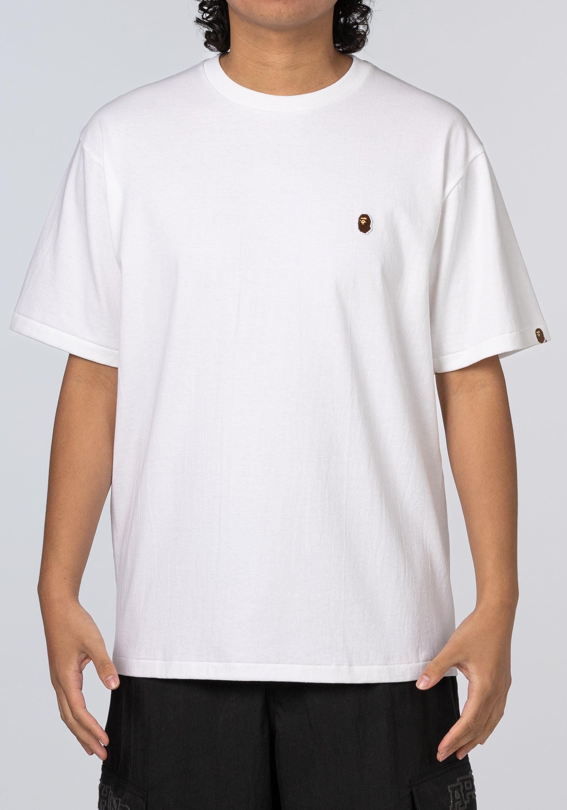 Ape Head One Point T-Shirt - White - LOADED