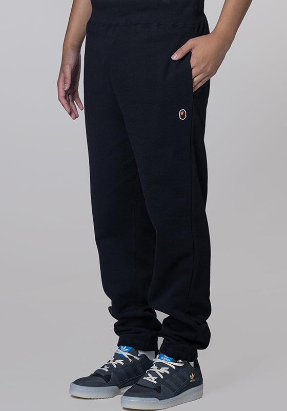 Ape Head One Point Wide Fit Sweatpant - Black - LOADED