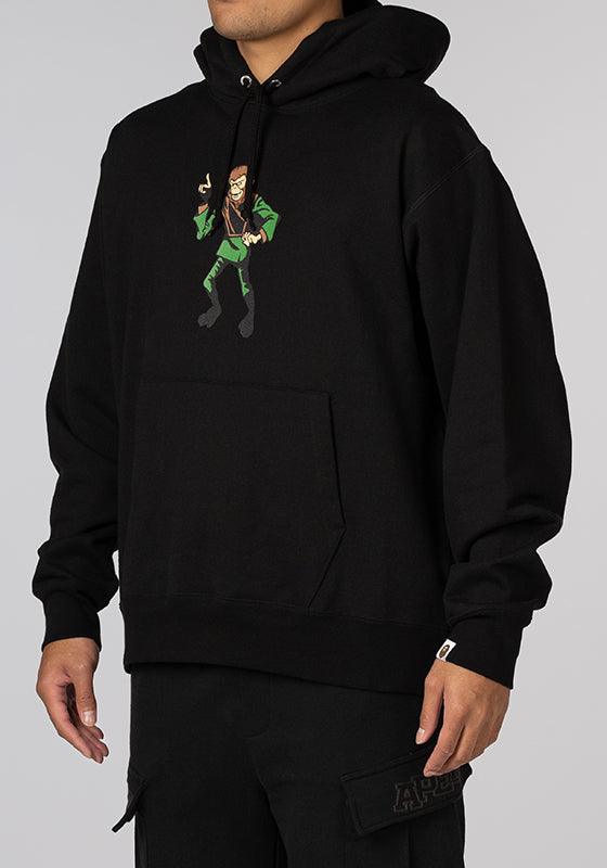 Ape Relaxed Fit Hoodie - Black - LOADED