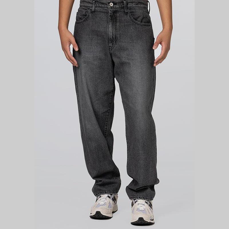 Baggy Silhouette Denim Pant - Black - LOADED