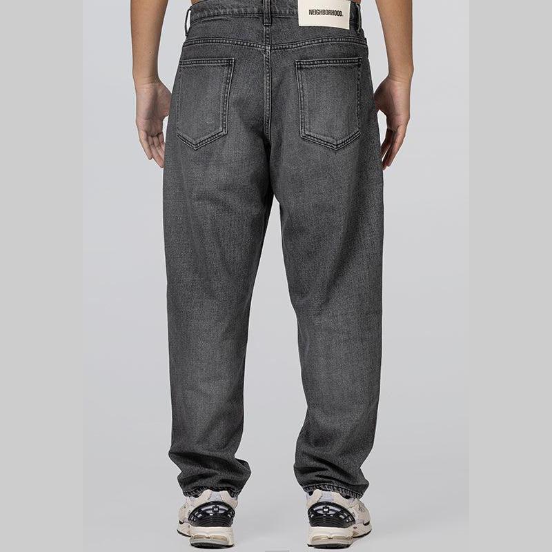 Baggy Silhouette Denim Pant - Black - LOADED