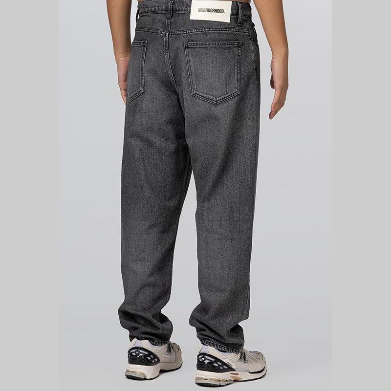 Baggy Silhouette Denim Pant - Black - LOADED