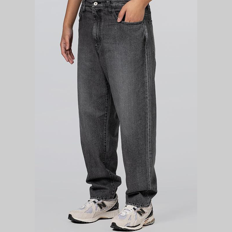 Baggy Silhouette Denim Pant - Black - LOADED