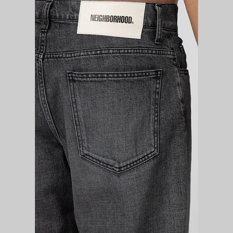 Baggy Silhouette Denim Pant - Black - LOADED