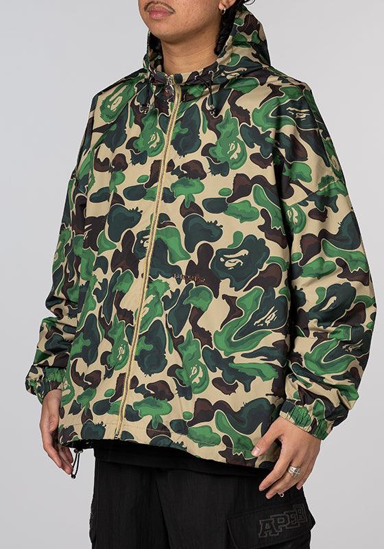 Bape Art Camo Lightweight Hoodie Jacket - Green - LOADED
